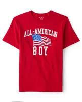 Boys Matching Family All-American Boy Graphic Tee