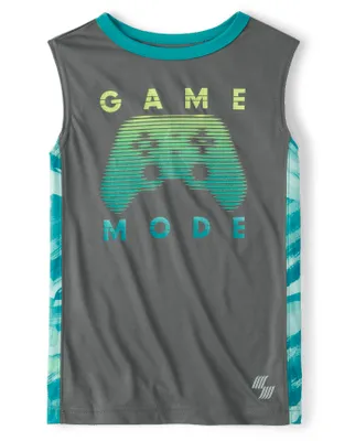 Boys Game Mode Performance Muscle Tank Top