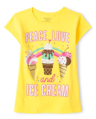 Girls Ice Cream Graphic Tee