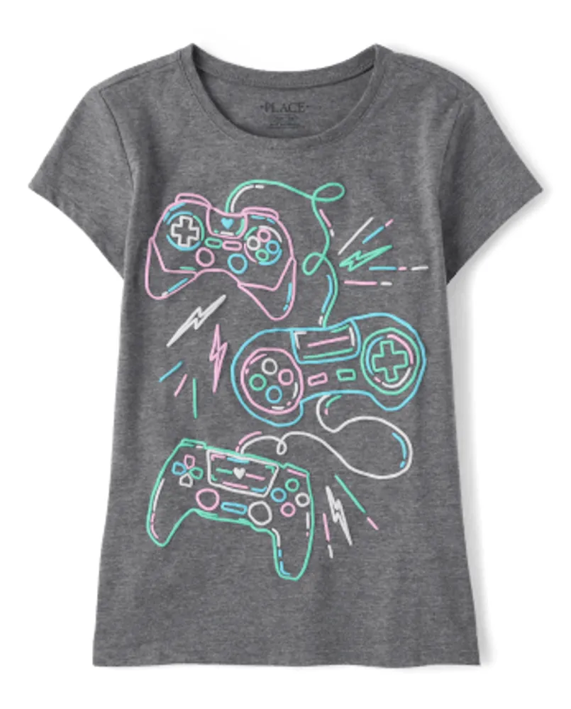 Girls Video Game Graphic Tee