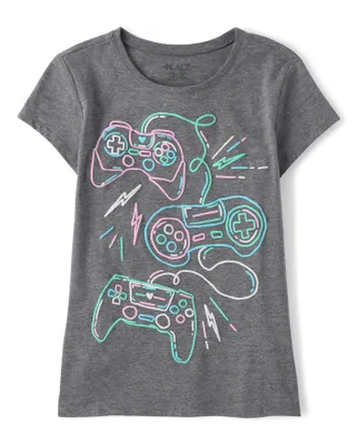Girls Video Game Graphic Tee
