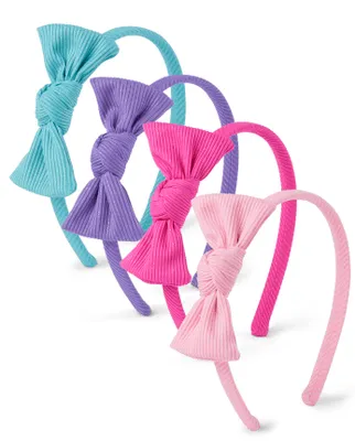Girls Bow Headband 4-Pack