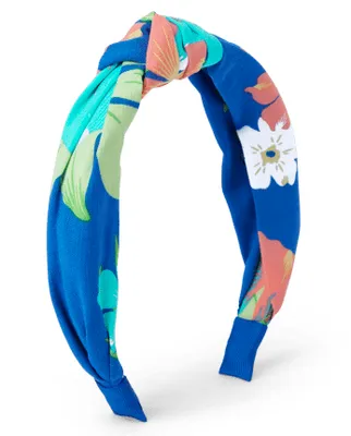 Girls Tropical Top Knot Headband