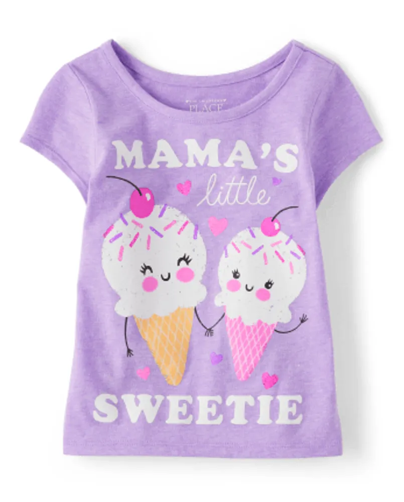 Baby And Toddler Girls Mama's Sweetie Graphic Tee