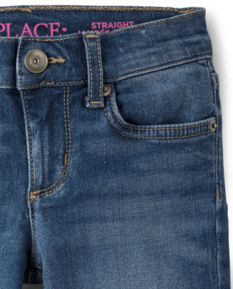 Girls Basic Straight Jeans