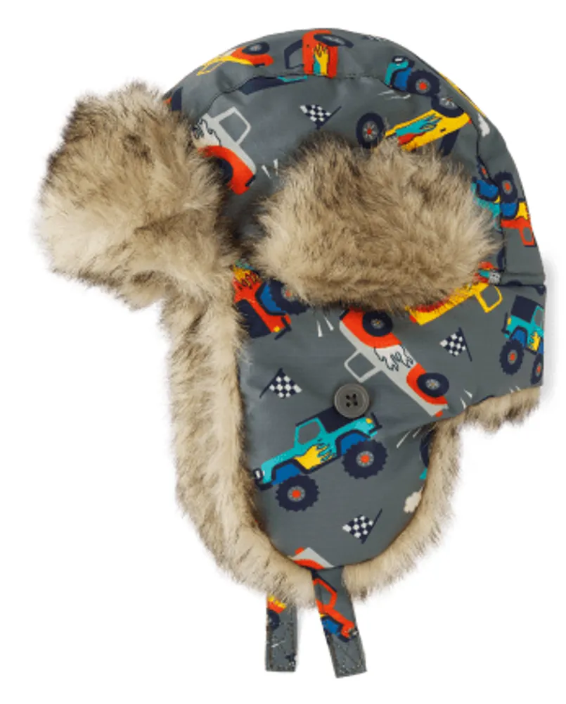 Toddler Boys Print Trapper Hat