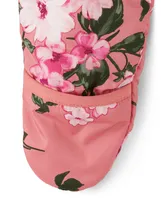 Baby Girls Floral Snowsuit