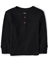 Baby And Toddler Boys Henley Thermal Top
