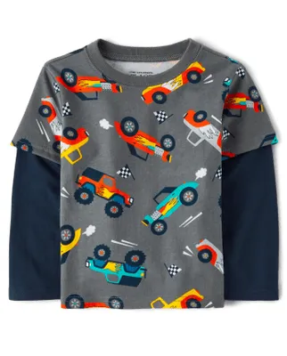 Baby And Toddler Boys Print 2 1 Top