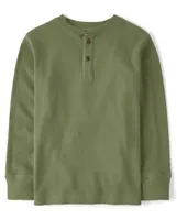 Boys Henley Thermal Top