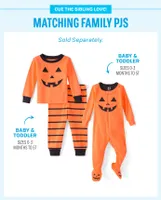 Baby And Toddler Pumpkin Snug Fit Cotton Pajamas