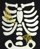 Pyjama unisexe bébé et tout-petit Famille assorti phosphorescent Skeleton Snug Fit en coton