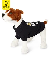 Dog Matching Family Glow Skeleton One Piece Pajamas