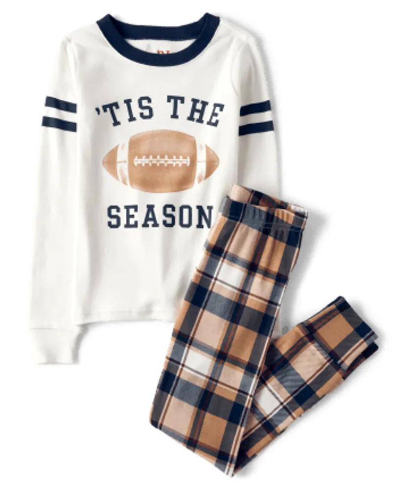 Kids Matching Family Tis The Season Snug Fit Cotton Pajamas
