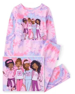 Girls Tie Dye Girl Pajamas