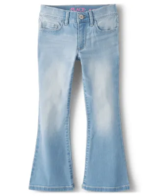 Girls Low Rise Flare Jeans