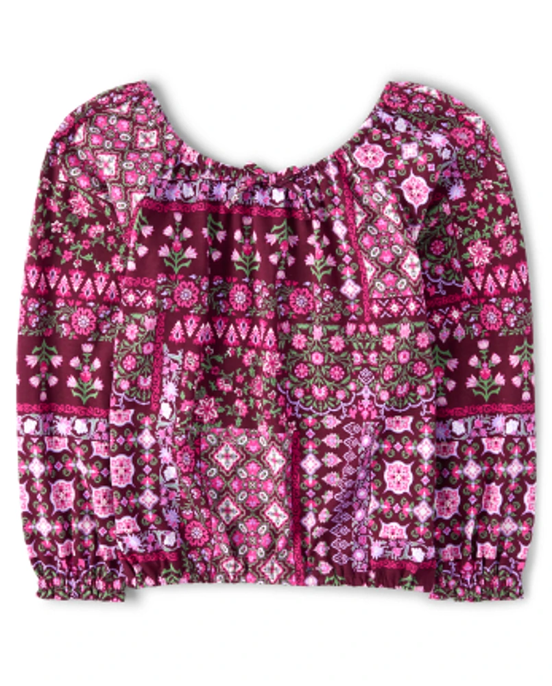 Haut patchwork pour filles