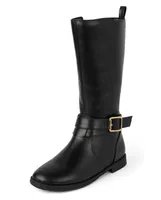Girls Buckle Tall Boots