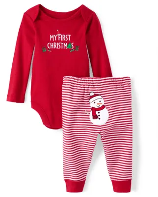 Baby First Christmas 2-Piece Playwear Set