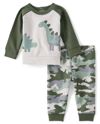 Baby Boys Dino 2-Piece Playwear Set