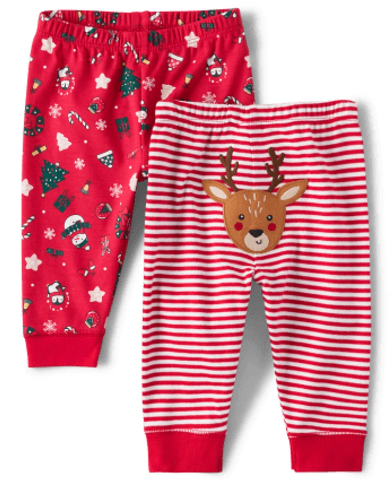 Baby Christmas Pants 2-Pack