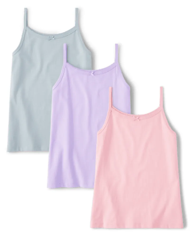 Girls Picot-Trim Cami 3-Pack