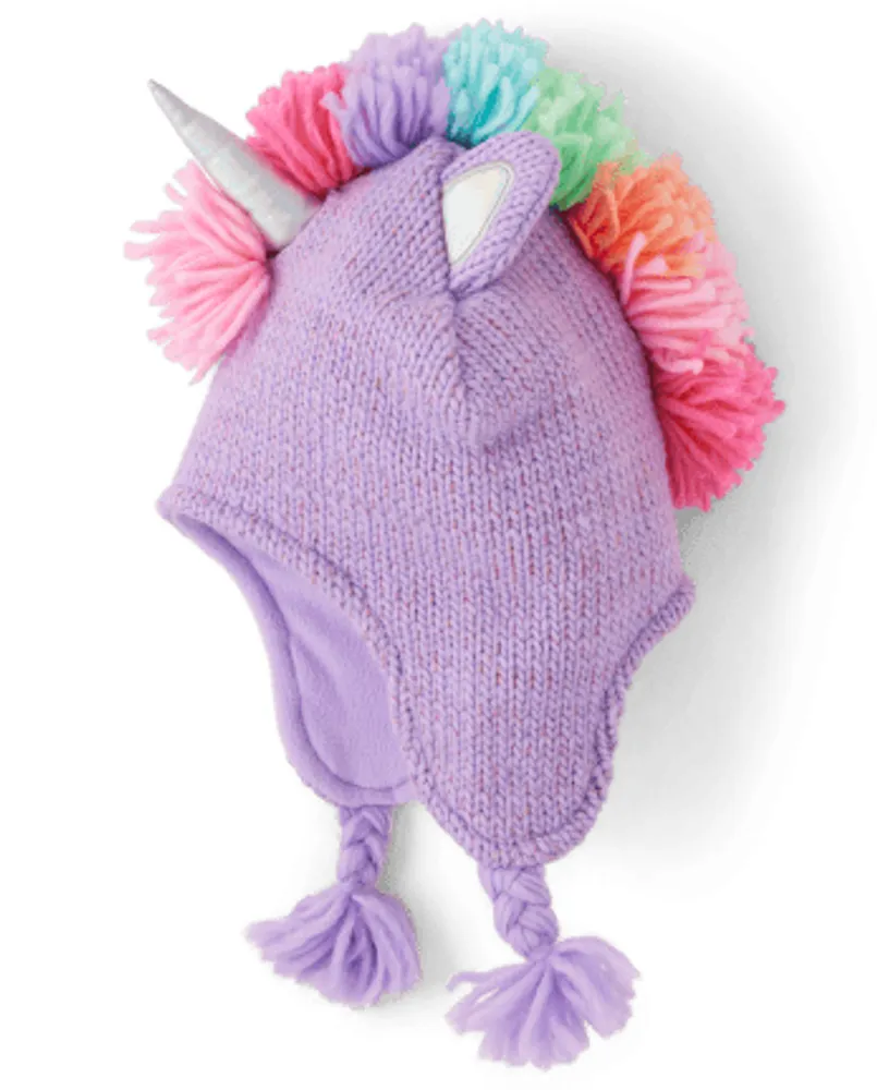 Girls Unicorn Tassel Hat