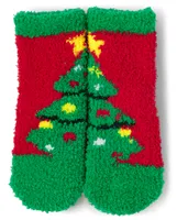 Baby And Toddler Matching Family Lights Christmas Tree Cozy Socks 2-Pack