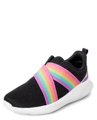 Girls Rainbow Running Sneakers