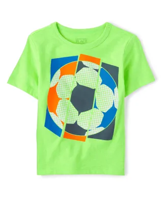 Baby And Toddler Boys Soccer Graphic Tee