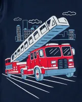 Baby And Toddler Boys Vehicle Graphic Tee 2-Pack