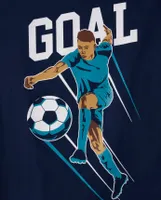 Boys Soccer Goal Graphic Tee