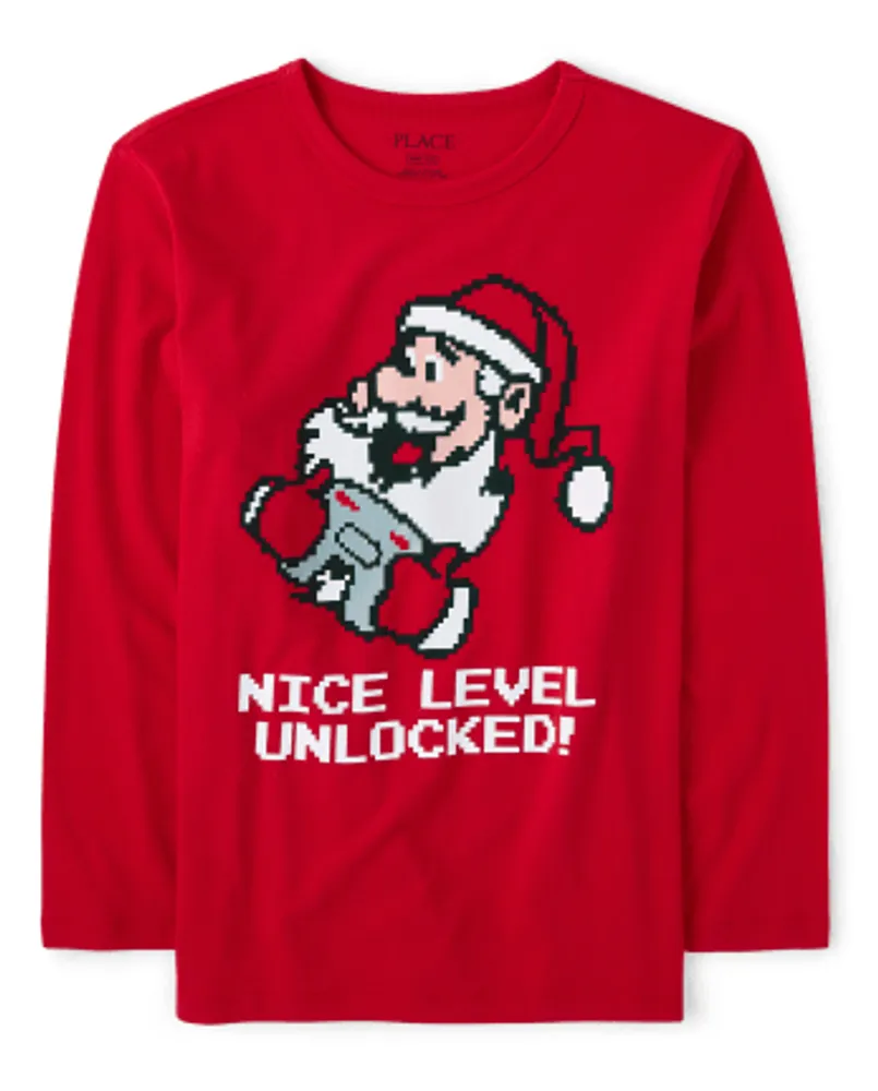 Boys Santa Gamer Graphic Tee