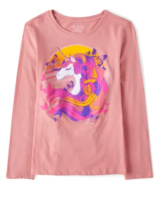 Girls Unicorn Graphic Tee