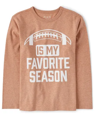 Unisex Kids Football Season Graphic Tee