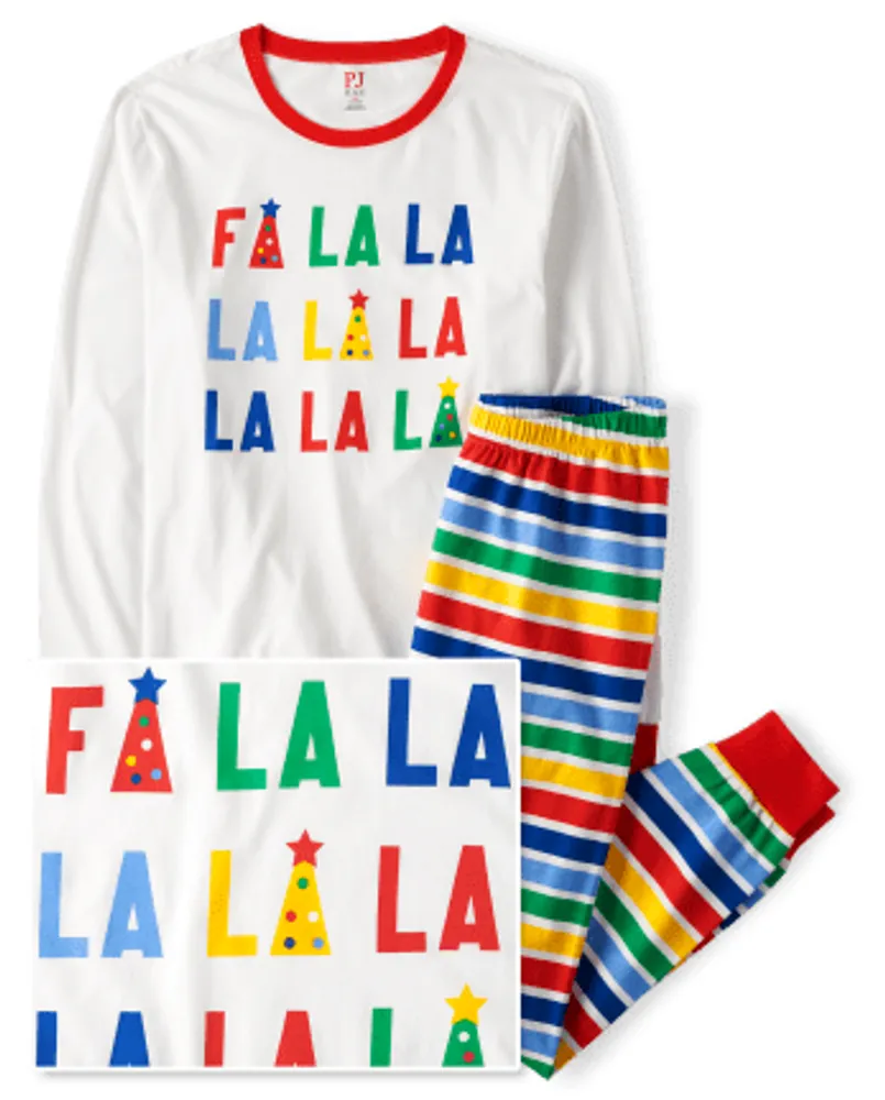 Unisex Adult Matching Family Fa La Cotton Pajamas