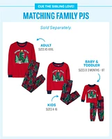Adult Matching Family Glow Christmas Tree-Rex Cotton Pajamas