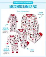 Baby And Toddler Matching Family Santa Reindeer Snug Fit Cotton Footed One Piece Pajamas