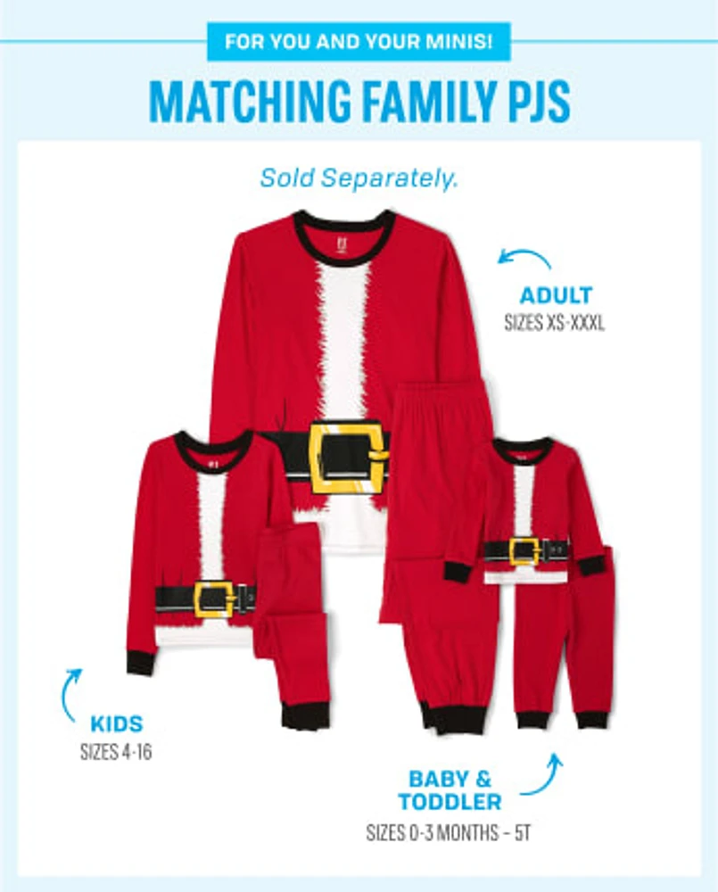 Baby And Toddler Matching Family Santa Suit Snug Fit Cotton Pajamas