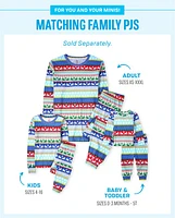 Kids Matching Family Fairisle Snug Fit Cotton Pajamas