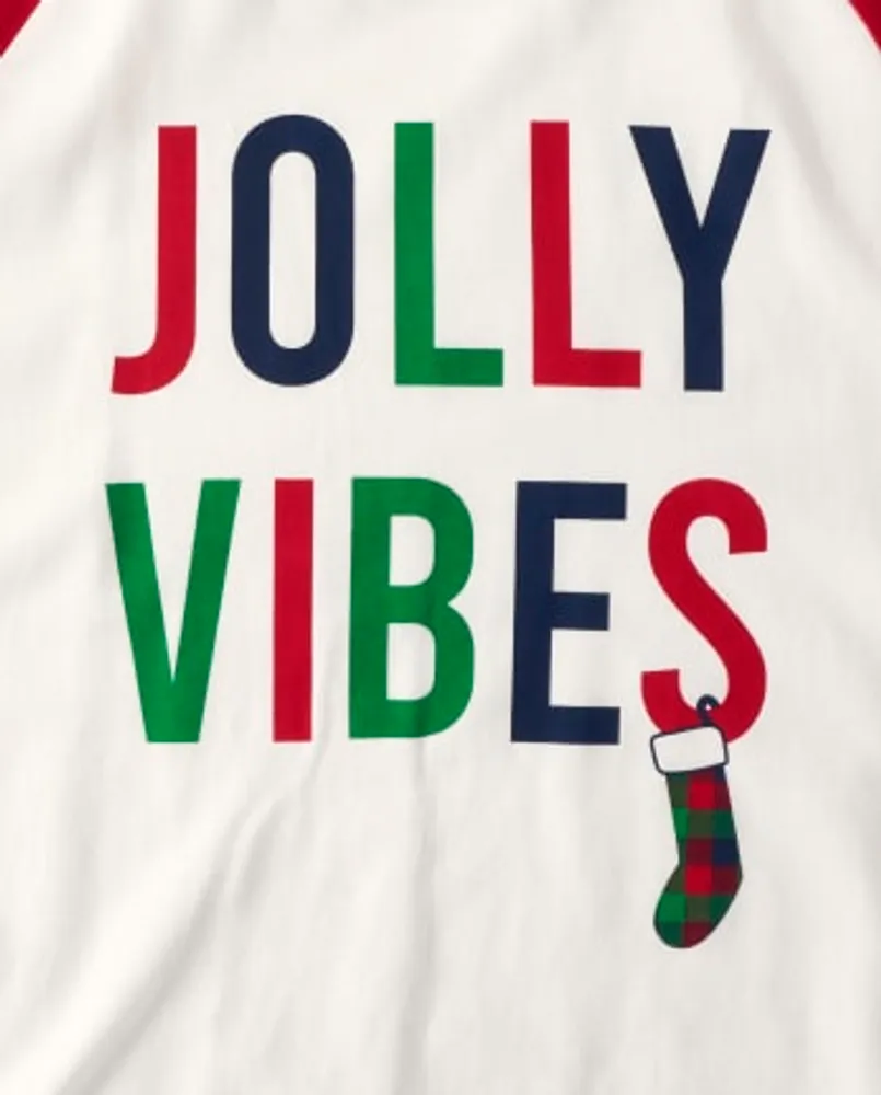 Adult Matching Family Jolly Vibes Cotton Pajamas