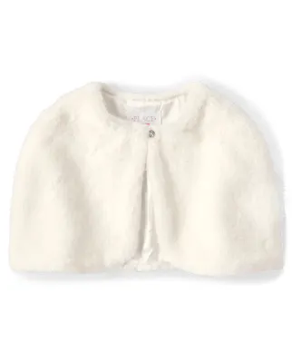 Girls Faux Fur Cape