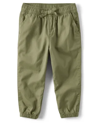 Baby And Toddler Girls Twill Pull On Jogger Pants