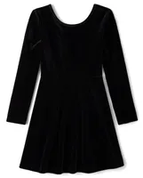 Girls Velour Everyday Dress