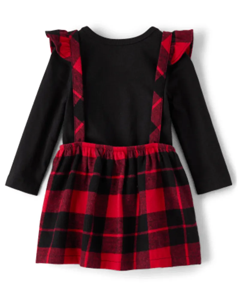 Baby Girls Buffalo Plaid 2-Piece Outfit Set