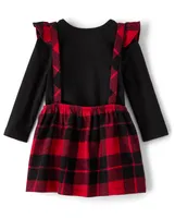 Baby Girls Buffalo Plaid 2-Piece Outfit Set