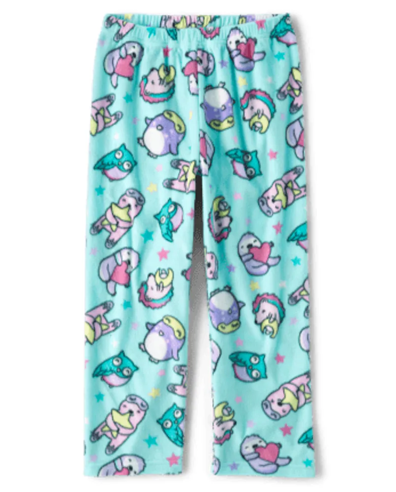 Girls Unicorn Print Fleece Pajama Pants