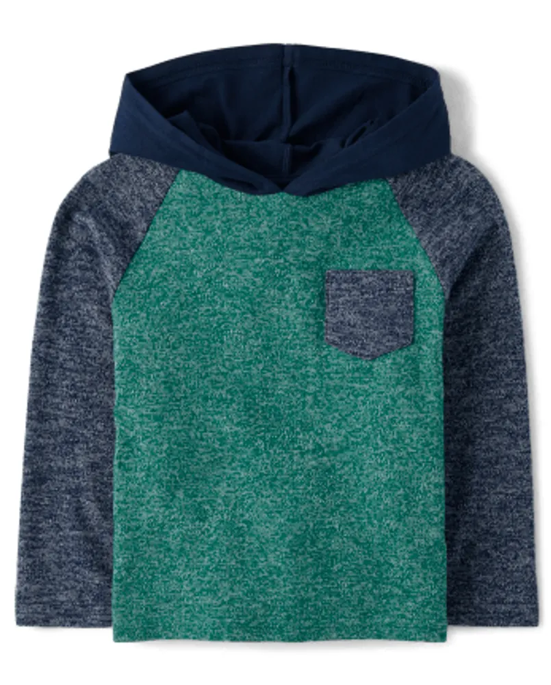 Baby And Toddler Boys Colorblock Hooded Top
