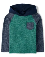 Baby And Toddler Boys Colorblock Hooded Top