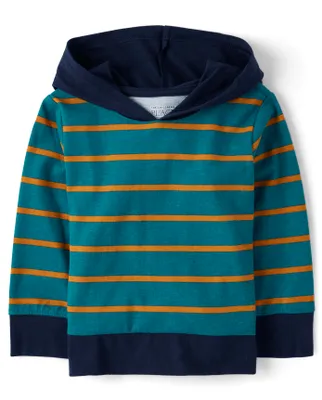 Baby And Toddler Boys Striped Hoodie Top